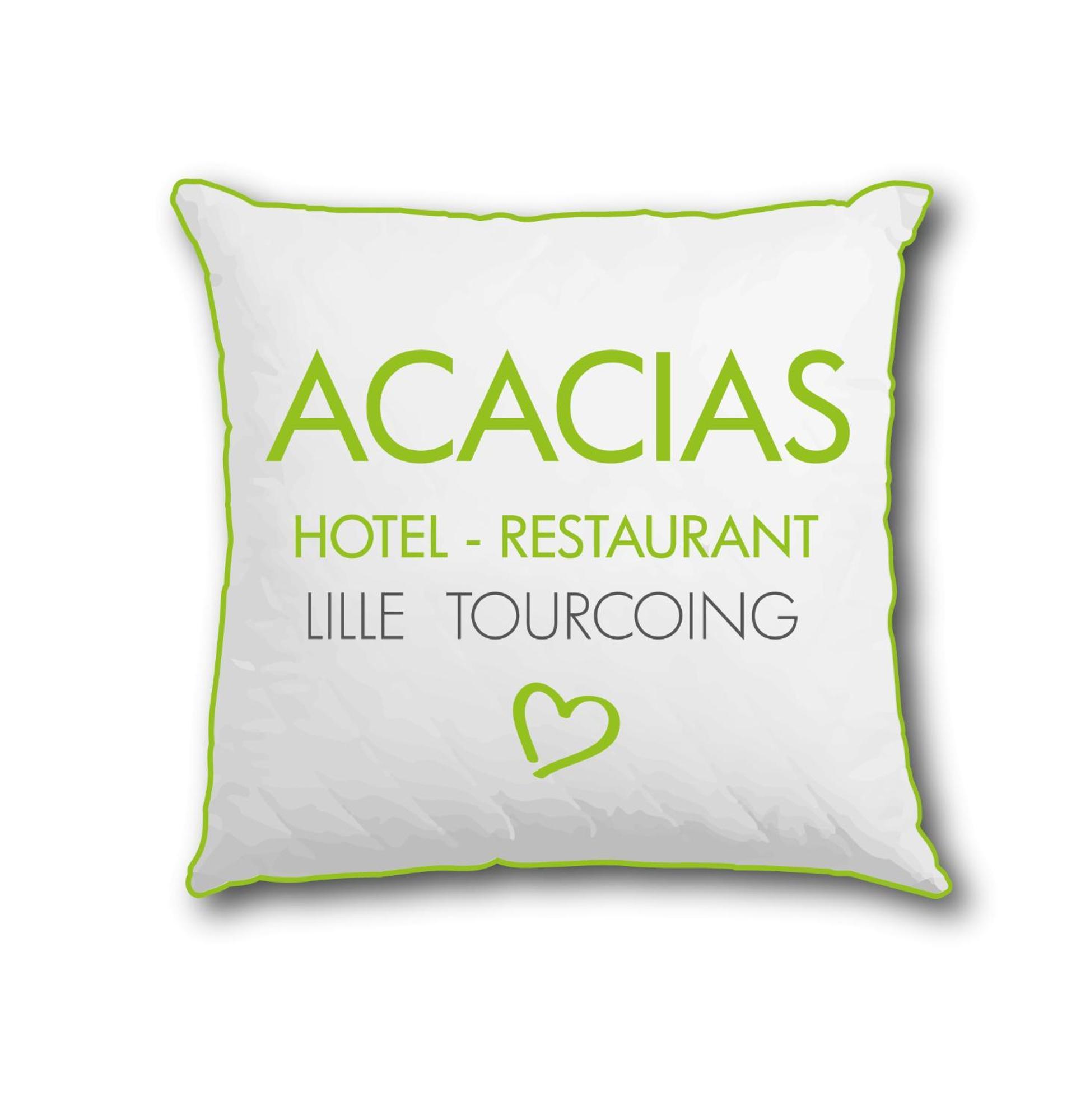 Logis Hotel Restaurant Des Acacias Lille Neuville En Ferrain Нювил-ан-Феран Екстериор снимка